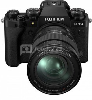 Sisteminis fotaparatas Fujifilm X-T4 + XF16-80mm F4 R OIS WR black