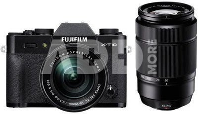 Sisteminis fotoaparatas Fujifilm X-T10 + 16-50mm XC + 50-230mm XC