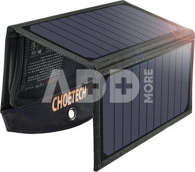 Skládací solární nabíječka Choetech SC001 19W 2xUSB (černá)