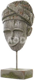 Skulptūra Afrikietė iš metalo/stiklo pluošto FD-189811 24X15X58 cm