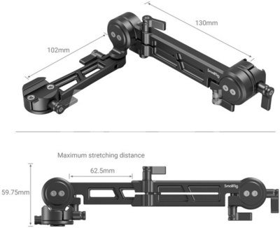 SMALLRIG 3507 ADJUSTABLE EVF MOUNT WITH NATO CLAMP