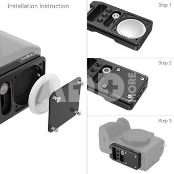 SmallRig MD4150 Quick Release Mount Plate (Arca Type Compatible) for AirTag