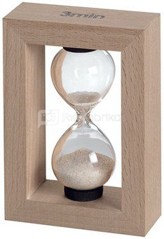 Smėlio laikrodis mediniame rėmelyje 3 min O1308 7.5x3x10.5cm