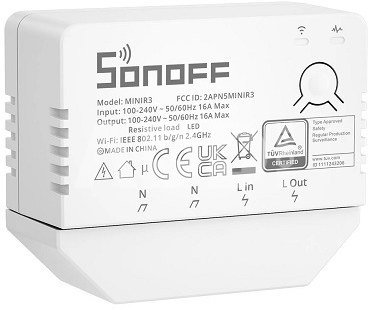 SONOFF MINIR3 1-Channel WiFi Smart Switch, 3500W
