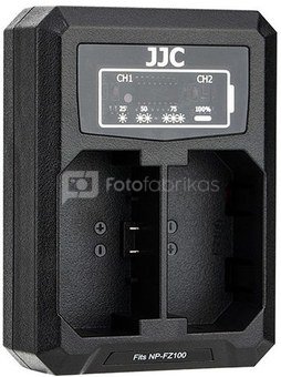 JJC Sony DCH NPFZ100 USB Dual Battery Charger (voor Sony NP FZ100)