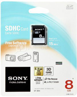 Sony SDHC Standard SD Card 8GB Class 4