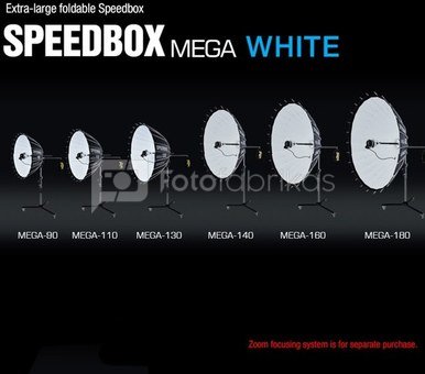 SMDV Speedbox Mega 90 Deep softbox 90cm Wit bowens mount