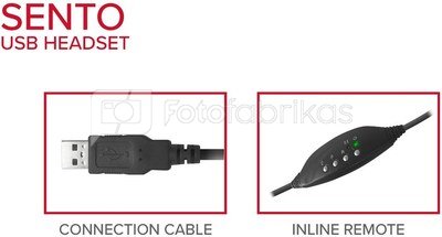 Speedlink наушники + микрофон Sento USB (SL-870100-BK)