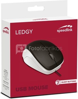 Speedlink мышка Ledgy Silent, черный/белый (SL-610015-BKWE)