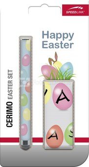 Speedlink стилус + очистительная тряпочка Cerimo Easter Set