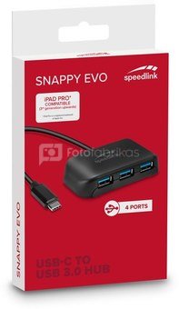 Speedlink USB hub Snappy Evo USB-C 4-порта (SL-140202)