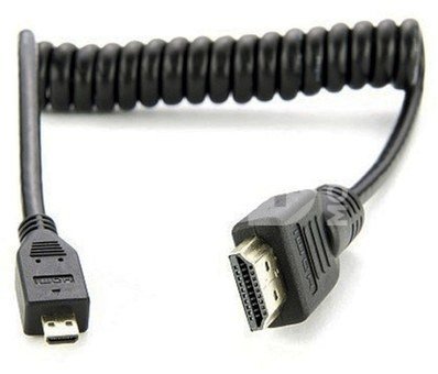 spiral cable Full HDMI - Micro HDMI