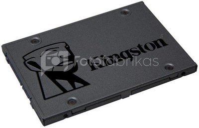 Kingston A400 120 GB, SSD form factor 2.5", SSD interface Serial ATA III, Write speed 320 MB/s, Read speed 500 MB/s