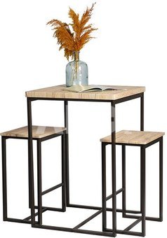 Staliukas su 2 kėdėmis (stalas 60x60x88 cm, kėdės 40x30x60 cm) Urban 151340