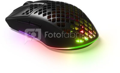 SteelSeries Gaming Mouse Aerox 3 Wireless (2022 Edition), Optical, RGB LED light, Onyx, Wireless