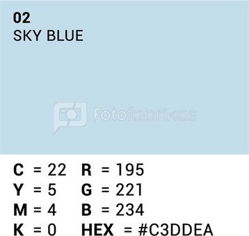 Superior Background Paper 02 Sky Blue 1.35 x 11m