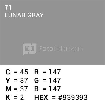 Superior Background Paper 71 Lunar Gray 1.35 x 11m
