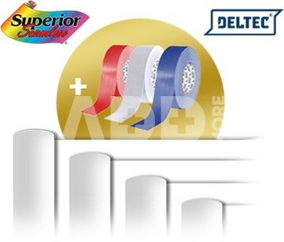 Superior Background Paper 93 Arctic White 2.72 x 11m with free Gaffer Tape