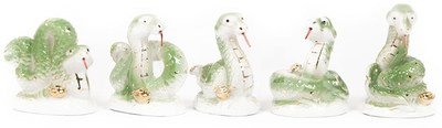 Suvenyras Gyvatė porcelianinė žalia YM1225 (5)