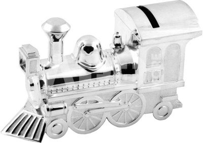 Taupyklė Traukinys sidabro spalvos H:8 W:14 D:5 cm 6289