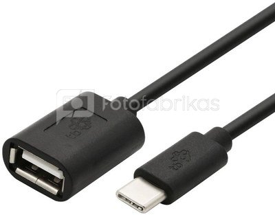 TB Cable OTG USB AF - USB C 15cm black