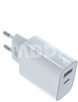 TB Universal charger 2x3A USB C + USB A white