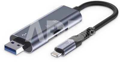 Tech-Protect картридер Ultraboost SD/microSD Lightning/USB