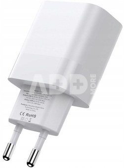 Tech-Protect charger C20W 2xUSB-C, white