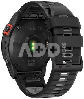 Tech-Protect watch strap IconBand Pro Garmin fenix 5/6/6 Pro/7, black/grey