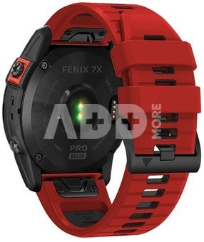 Tech-Protect watch strap IconBand Pro Garmin fenix 5/6/6 Pro/7, red/black