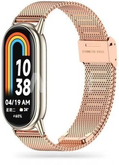 Tech-Protect watch strap MilaneseBand Xiaomi Smart Band 8, rose gold