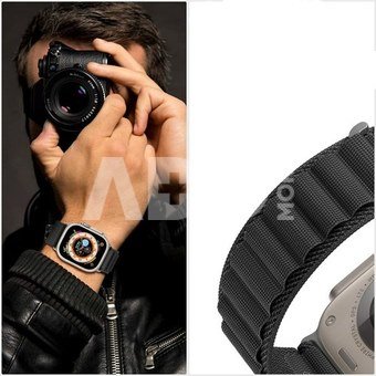 Tech-Protect ремешок для часов Nylon Pro Apple Watch 42/44/45/49mm, black