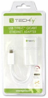 Techly Adapter USB C 3.1 to Gigabit Ethernet RJ45
