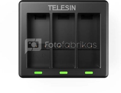 Telesin 3-slot charger for GoPro Hero 9 / Hero 10 (GP-BCG-902)