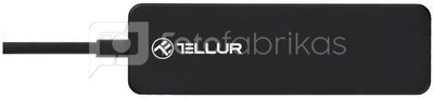 Tellur Type-C Hub, 4 ports USB 3.0 black