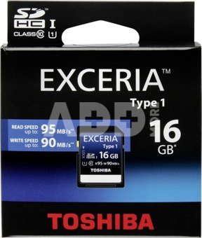 Toshiba SDHC 16GB Class 10 Exceria UHS-I Type 1