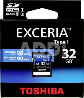 Toshiba SDHC 32GB Class 10 Exceria UHS-I Type 1