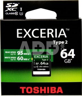 Toshiba SDXC 64GB Class 10 Exceria UHS-I Type 2