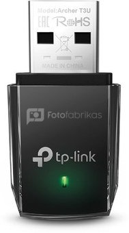 TP-LINK MU-MIMO USB 3.0 Adapter Archer T3U 2.4GHz/5GHz, 802.11ac, Internal antenna