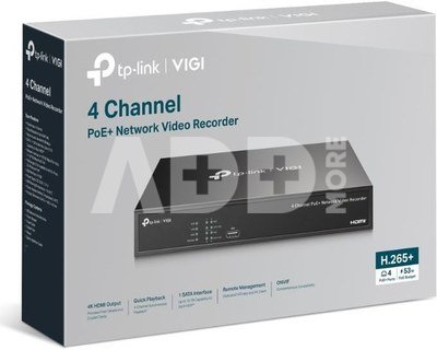TP-LINK VIGI NVR1004H-4P 4 Channel PoE+ Network Video Recorder TP-LINK