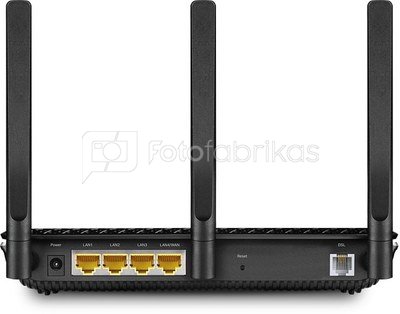 TP-LINK Wireless MU-MIMO VDSL/ADSL Modem Router  Archer VR2100 802.11ac, Ethernet LAN (RJ-45) ports 3, MU-MiMO Yes, No mobile broadband, 1xUSB
