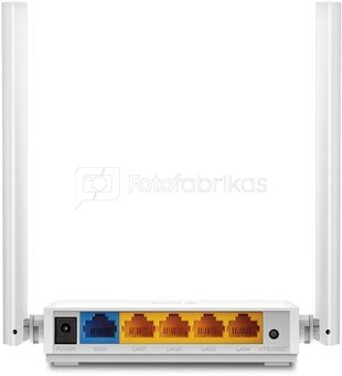 TP-Link TL-WR844N Router, 4 x 10/100 (RJ-45) ports, 2.4GHz, 802.11n, 300Mbps, 2xExternal antennas