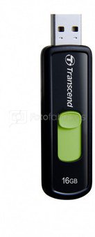 Transcend JetFlash 500 16GB flash atminties raktas black / green