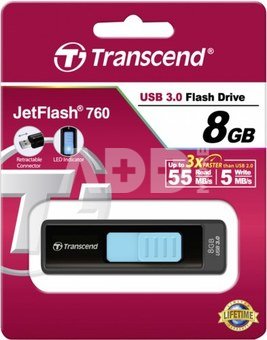 Transcend JetFlash 760 8GB USB 3.0 flash atminties raktas