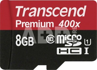 Transcend microSDHC 8GB Class 10 UHS-I 400X