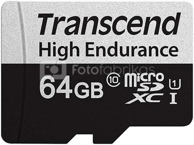 Transcend microSDXC 350V 64GB Class 10 UHS-I U1