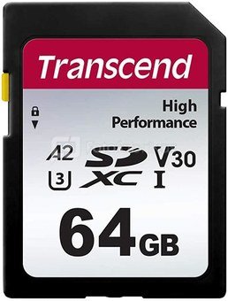Transcend SDXC 330S 64GB Class 10 UHS-I U3 A2