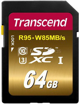 Transcend SDXC 64GB Class10 UHS-I U3 Ultimate X