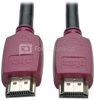 Tripp Lite HDMI Cable with Ethernet P569-003-CERT Burgundy, HDMI to HDMI, 0.91 m