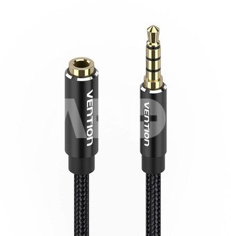 TRRS 3.5mm Male to 3.5mm Female Audio Extender 2m Vention BHCBH Black